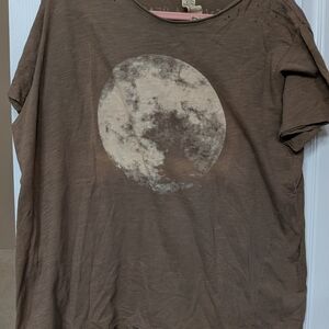 Magnolia Pearl Brown Graphic Logo Tee